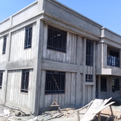 Precast concrete panels buildings